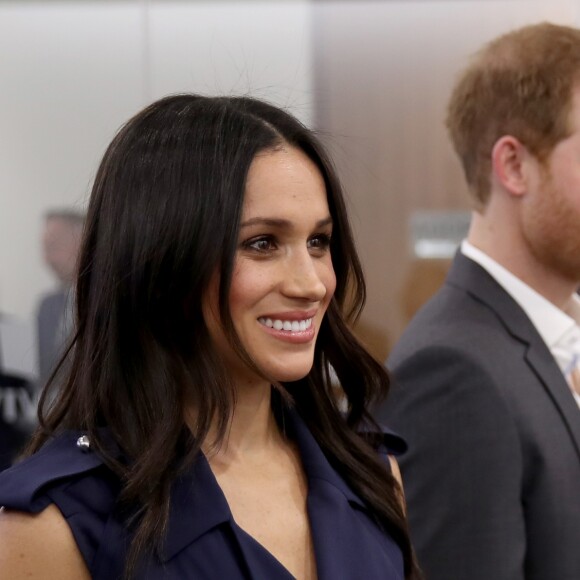 Le prince Harry et Meghan Markle lors du premier forum annuel de la Fondation Royale à Londres le 28 février 2018.