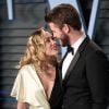 Miley Cyrus et Liam Hemsworth - People à la soirée Vanity Fair Oscar Party au "Wallis Annenberg Center for the Performing Arts" à Beverly Hills, le 4 mars 2018.