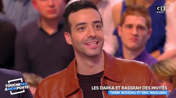 Tarek Boudali, invité de "Touche pas à mon poste" (C8) lundi 5 mars 2018.