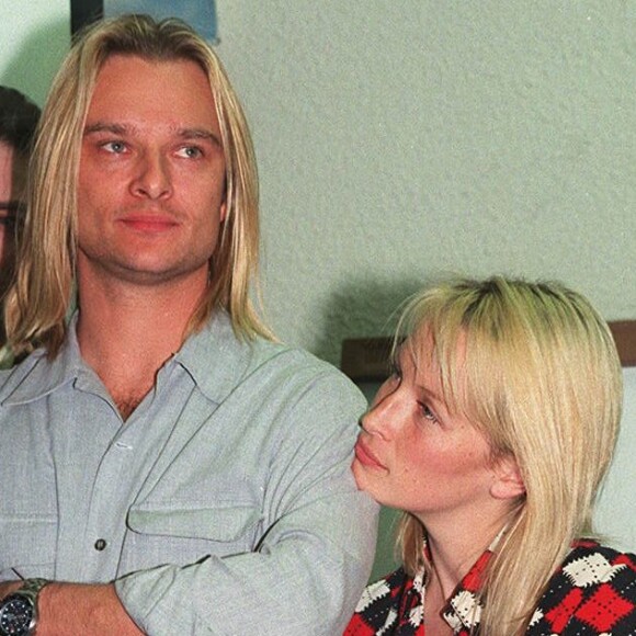 David Hallyday et Estelle Lefébure en 1996.