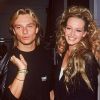 David Hallyday, Estelle Lefébure et Sylvie Vartan en 1990.