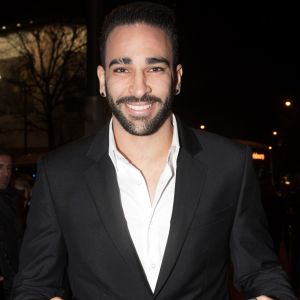 Exclusif - Adil Rami - Arrivées à la 12ème cérémonie des Globes de Cristal 2018 au cabaret parisien Le Lido à Paris, France, le 12 février 2018. © Rachid Bellak/Pool/Bestimage