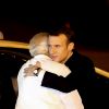 Le président Emmanuel Macron, Le premier ministre indien Narendra Modi lors de l'arrivée du couple présidentiel français à l'aéroport militaire de Delhi le 9 mars 2018. Le président français et son épouse sont en voyage officiel en Inde pour 3 jours. © Dominique Jacovides / Bestimage