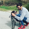 Laurent Kerusoré sauve un chien - Instagram, 11 mars 2018
