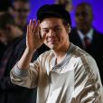 Harry Styles va faire la balance pour une émission du soir BBC One Show à Londres, le 12 mai 2017.