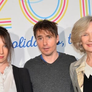 Equipe du film " le monde du petit monde": Delphine Théodore, Fabrice Bracq et Marie-Christine Adam - 100 ans de la lutte contre le cancer à la cité des sciences à Paris, France, le 14 mars 2018. © Veeren/Bestimage