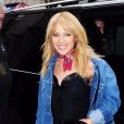 Exclusif - Kylie Minogue arrive au Cafe de Paris à Londres le 13 mars 2018.