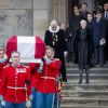 Image des obsèques du prince Henrik de Danemark, le 20 février 2018 au palais Christiansborg à Copenhague.
