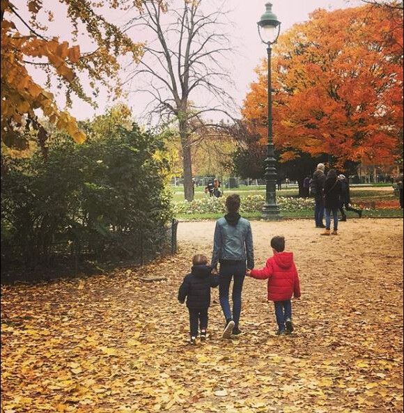 Clémence Castel de "Koh-Lanta All Stars" et ses fils, Instagram, novembre 2017