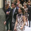 La princesse Alexandra de Hanovre et son compagnon Ben-Sylvester Strautmann au mariage religieux du prince Christian de Hanovre et d'Alessandra de Osma le 16 mars 2018 à Lima au Pérou.