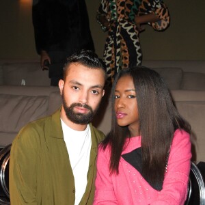 Fahaid Sanober et Hapsatou Sy - Défilé Fahaid Sanober à l'hôtel Marignan à Paris, le 17 mars 2018. © Coadic Guirec/Bestimage