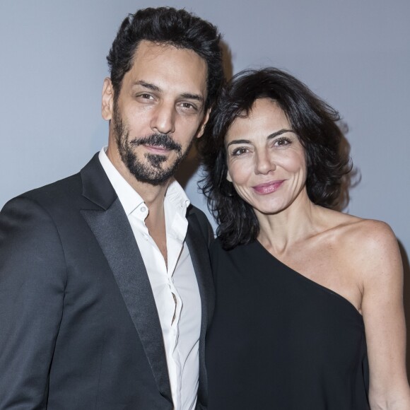 Semi-exclusif - Tomer Sisley et sa femme Sandra de Matteis - Dîner de gala de l'association AEM (Un Avenir pour les Enfants du Monde) au bénéfice des enfants du Rwanda organisée par Babeth Djian au Pavillon Ledoyen à Paris, France, le 7 décembre 2017. © Olivier Borde/Bestimage
