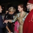 Emmanuel Macron et Brigitte Macron accueillis pour l'iftar par le roi Mohammed VI du Maroc et sa femme la princesse Lalla Salma du Maroc à Rabat le 14 juin 2017, lors de la visite privée du couple présidentiel. © Abdeljalil Bounhar/Pool/Bestimage