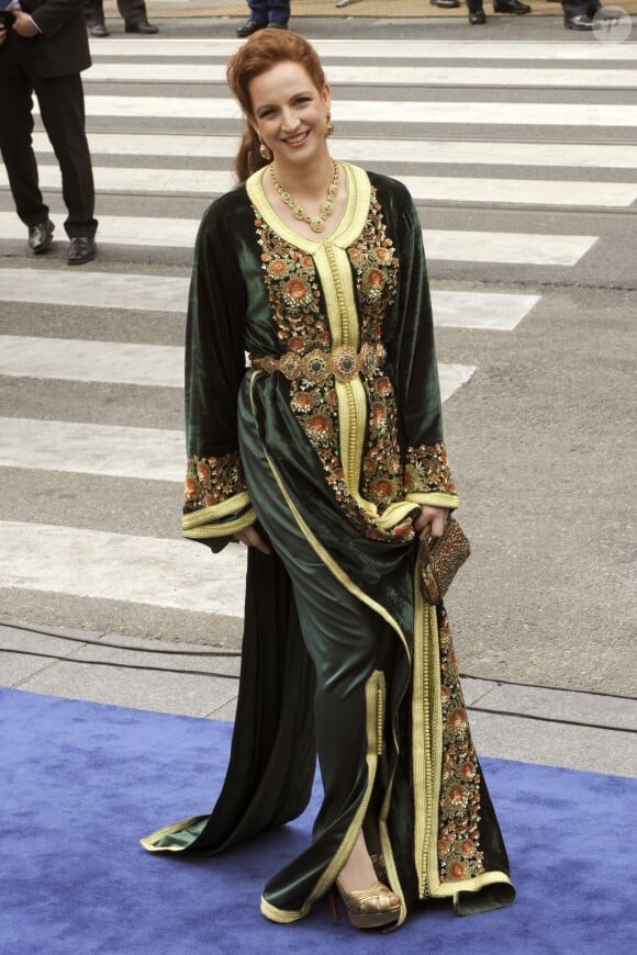La princesse Lalla Salma du Maroc lors de la cérémonie d'intronisation de Willem-Alexander des Pays-Bas à Amsterdam le 30 avril 2013