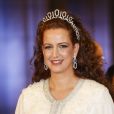 La princesse Lalla Salma du Maroc au dîner de gala pour l'intronisation du roi Willem-Alexander des Pays-Bas à Amsterdam le 29 avril 2013.
