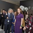  La princesse Lalla Salma du Maroc le 15 mai 2017 lors du vernissage de l'exposition Face à Picasso au Musée Mohammed VI d'art moderne et contemporain à Rabat. 