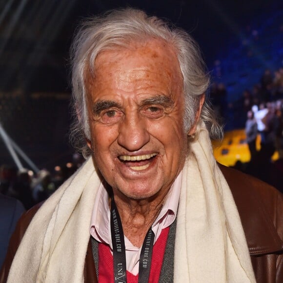 Exclusif - Jean-Paul Belmondo lors du gala de boxe organisé par Univent Production au Palais des Sports de Marseille le 24 mars 2018. © Bruno Bebert/Bestimage