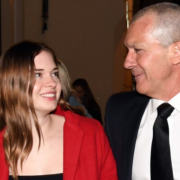 Stella Banderas et son père Antonio Banderas lors de la cérémonie "The lighting of candles of our Girl of San Juan" à Malaga. Le 24 mars 2018