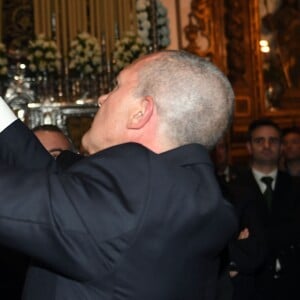 Antonio Banderas lors de la cérémonie "The lighting of candles of our Girl of San Juan" à Malaga. Le 24 mars 2018