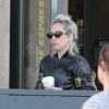 Lady Gaga fait des courses avec son compagnon Christian Carino au Trancas Market à Malibu. Le couple s'est arrêté prendre un café dans un Starbucks. Le 25 mars 2018.