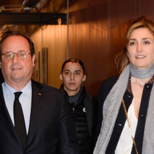 François Hollande et Julie Gayet - Première du film "The Ride" au MK2 Bibliothèque à Paris. Le 26 janvier 2018 © Coadic Guirec / Bestimage