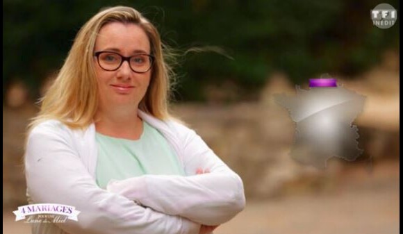 Isabelle, candidate de "4 mariages pour 1 lune de miel" (TF1) la semaine du 12 mars 2018.