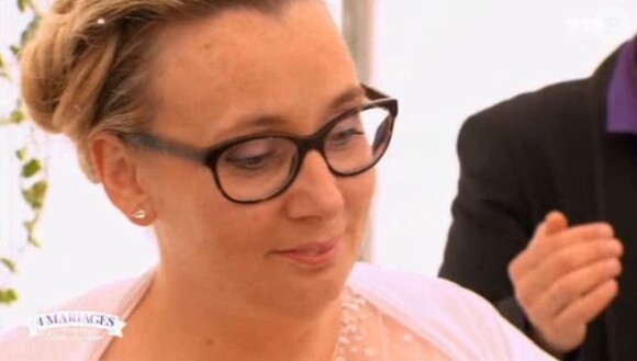 Isabelle, candidate de "4 mariages pour 1 lune de miel" (TF1) la semaine du 12 mars 2018.