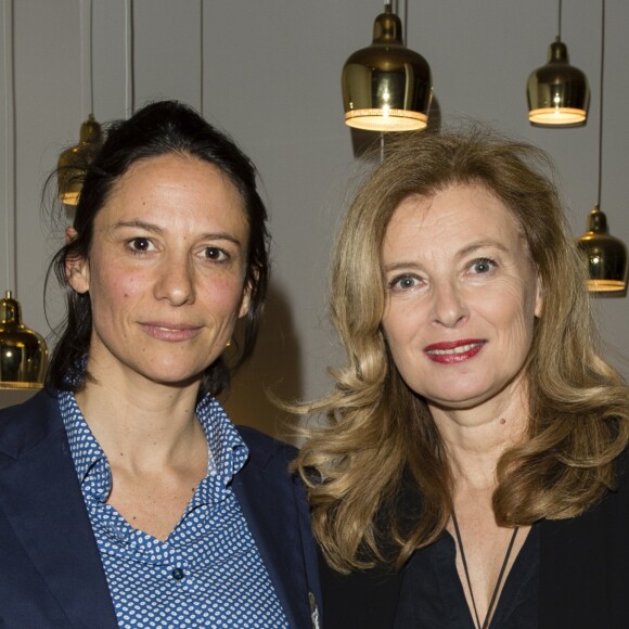 Exclusif - Christelle Gauzet et Valérie Trierweiler (ambassadrice du Raid) - Soirée du Finland Trophy (raid polaire cent pour cent féminin) à l'ambassade de Finlande, à Paris, France, le 29 mars 2018. © Pierre Perusseau/Bestimage  Exclusive - For Germany Call For Price the Finland Trophy event at at the Finland Embassy in Paris, France, on March 29, 2018.29/03/2018 - Paris