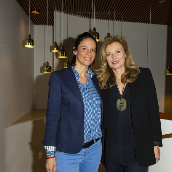 Exclusif - Christelle Gauzet et Valérie Trierweiler (ambassadrice du Raid) - Soirée du Finland Trophy (raid polaire cent pour cent féminin) à l'ambassade de Finlande, à Paris, France, le 29 mars 2018. © Pierre Perusseau/Bestimage  Exclusive - For Germany Call For Price the Finland Trophy event at at the Finland Embassy in Paris, France, on March 29, 2018.29/03/2018 - Paris