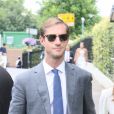 Pippa Middleton et son mari James Matthews à la sortie de Wimbledon à Londres, le 14 juillet 2017