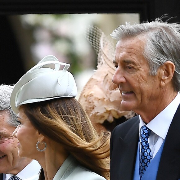 David Matthews et sa femme Jane - Mariage de P. Middleton et J. Matthew, en l'église St Mark Englefield, Berkshire, Royaume Uni, le 20 mai 2017. Wedding of the P. Middleton to her millionaire groom J. Matthews at an event dubbed the society wedding of the year at St Mark's church in Englefield, Berkshire, UK on May 20, 2017.20/05/2017 - Englefield