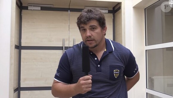 Julien Janaudy dans une vidéo réalisée avec son club Uson Nevers Rugby en juillet 2017.
