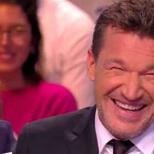 Benjamin Castaldi raconte le jour où un SMS a brisé son mariage, dans "Touche pas à mon poste" (C8) le 3 avril 2018.