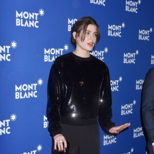 Charlotte Casiraghi assiste à la soirée Meisterstuck Le Petit Prince de Montblanc au One World Trade Center Observatory. New York, le 4 avril 2018.