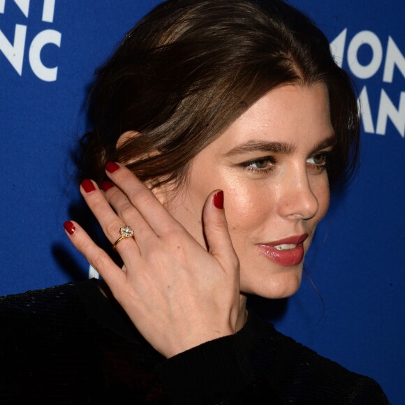 Charlotte Casiraghi assiste à la soirée Meisterstuck Le Petit Prince de Montblanc au One World Trade Center Observatory. New York, le 4 avril 2018.