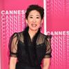 Sandra Oh ("Killing Eve") sur le Pink Carpet lors du premier festival CanneSéries pour la présentation des séries "Killing Eve" et "When Heroes Fly", à Cannes, le 8 avril 2018. © Bruno Bebert/Bestimage