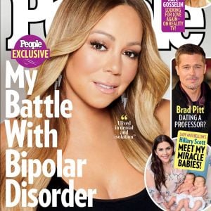 Mariah Carey en couverture de People. Numéro du 23 avril 2018.