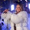 Mariah Carey chante à Times Square pour le Nouvel An à New York, le 31 décembre 2017.