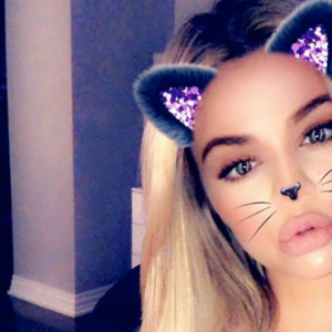 Khloé Kardashian (enceinte) quelques heures avant les révélations des infidélités de Tristan Thompson le 10 avril 2018