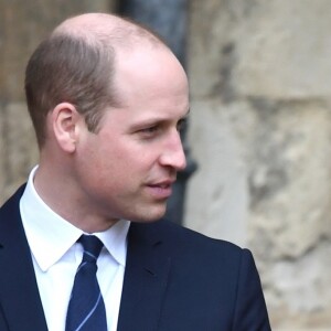 Le duc et la duchesse de Cambridge, enceinte de son troisième enfant, le 31 mars 2018 à la messe de Pâques à Windsor.