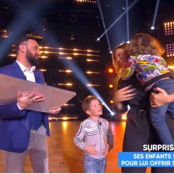 Vitaa et ses fils sur le plateau de "Touche pas à mon poste", C8, 12 avril 2018