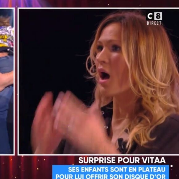 Vitaa et ses fils sur le plateau de "Touche pas à mon poste", C8, 12 avril 2018