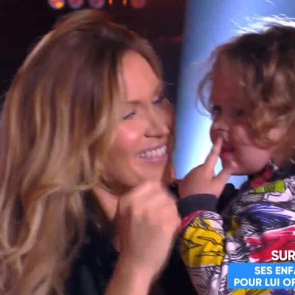 Vitaa et ses fils sur le plateau de "Touche pas à mon poste", C8, 12 avril 2018