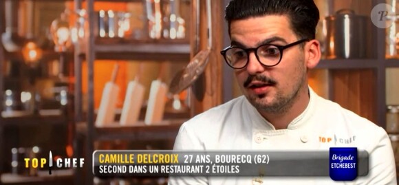 Camille lors de la demi-finale de "Top Chef 2018" (M6) mercredi 18 avril 2018.