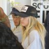 Justin Bieber retrouve sa supposée nouvelle petite amie Baskin Champion à son cours de SoulCycle à Beverly Hills, le 12 avril 2018