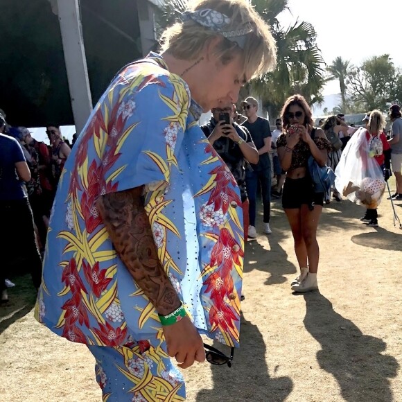 Justin Bieber au Coachella Festival le 13 avril 2018.