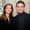 Exclusif - Manuel Valls et sa femme Anne Gravoin - 70ème anniversaire de la comédienne Andréa Ferréol au Studio Harcourt à Paris le 8 janvier 2017. © Denis Guignebourg/Bestimage