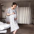 Coco Rocha pose à la maternité, le 20 avril 2018.