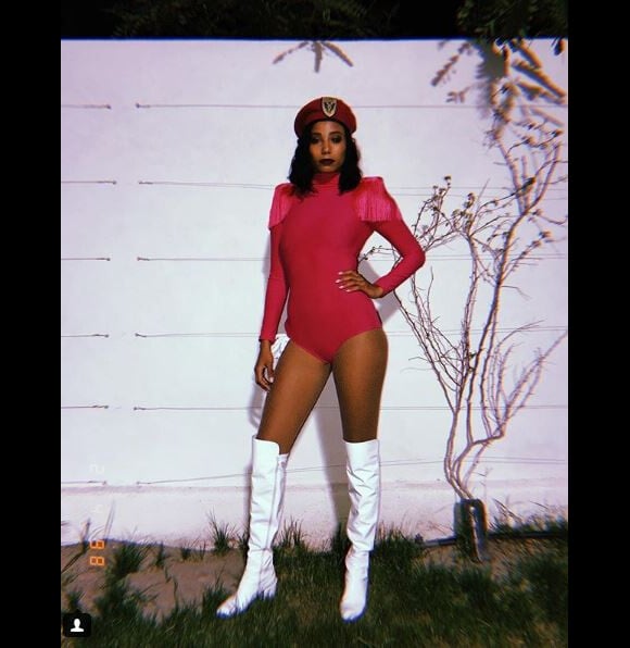 Hajiba Fahmy en costume pour danser pour Beyoncé à Coachella. Instagram, le 21 avril 2018.