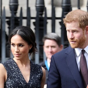 Meghan Markle et le prince Harry sont venus assister ensemble, le 23 avril 2018 en l'église St Martin-in-the-fileds à Londres, à la cérémonie commémorant le 25e anniversaire de l'assassinat de Stephen Lawrence, victime à 18 ans d'un crime raciste.